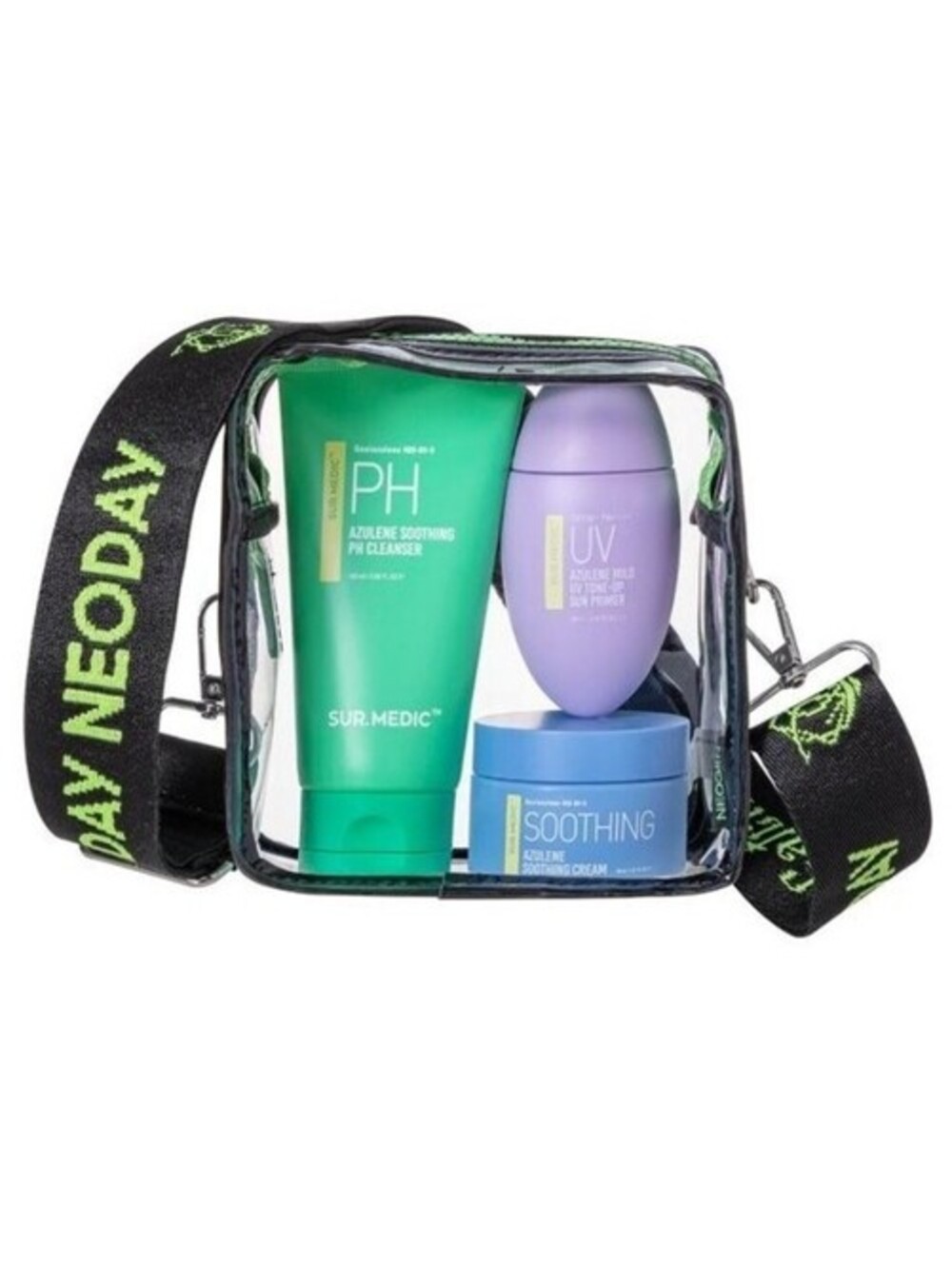 Sur.Medic X Dreamcatcher Ji U Hyeon Set Azulene Soothing Care Set Black Bag NEW